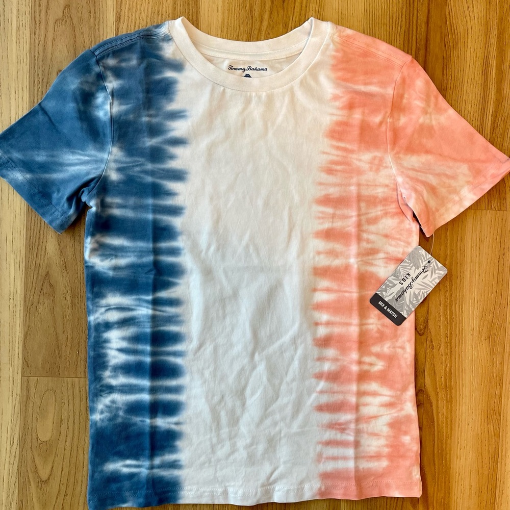 Tommy Bahama Active Kids 4th of July Tie dye T-shirt Comfort Stretch
